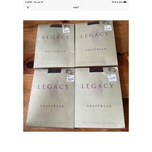 Legacy Tights Lot of 4 - Size D Brown Cool Max Control Top Tight Shapewear